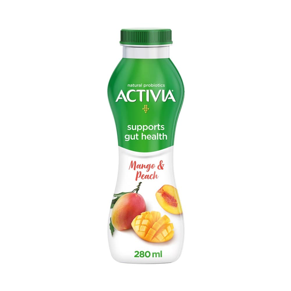 Activia go mango & peach 280ml