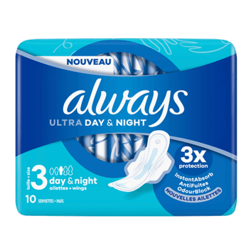 Always sanitary towels ultra night Bag 10 pcs