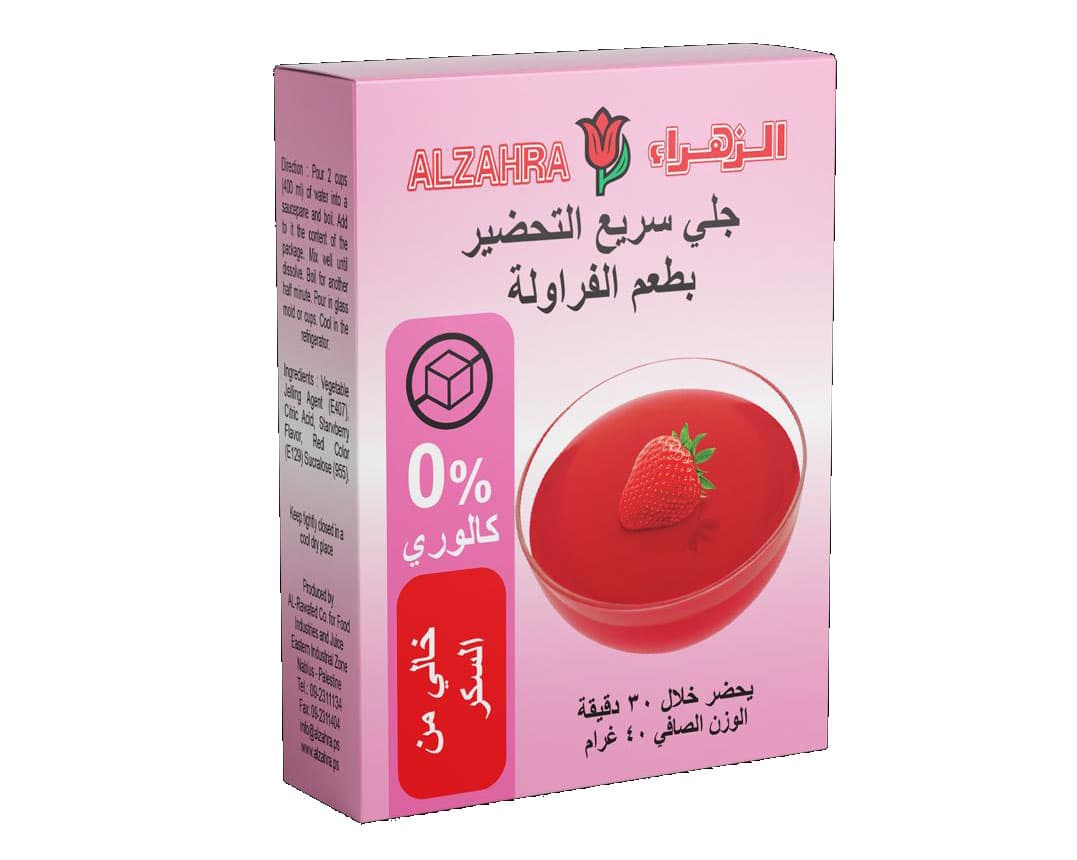 ALZAHRA QUICK JELLY תות FREE סוכר 40 G