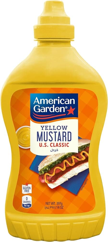 American Garden Mustard Original Gluten Free Vegan 397 g