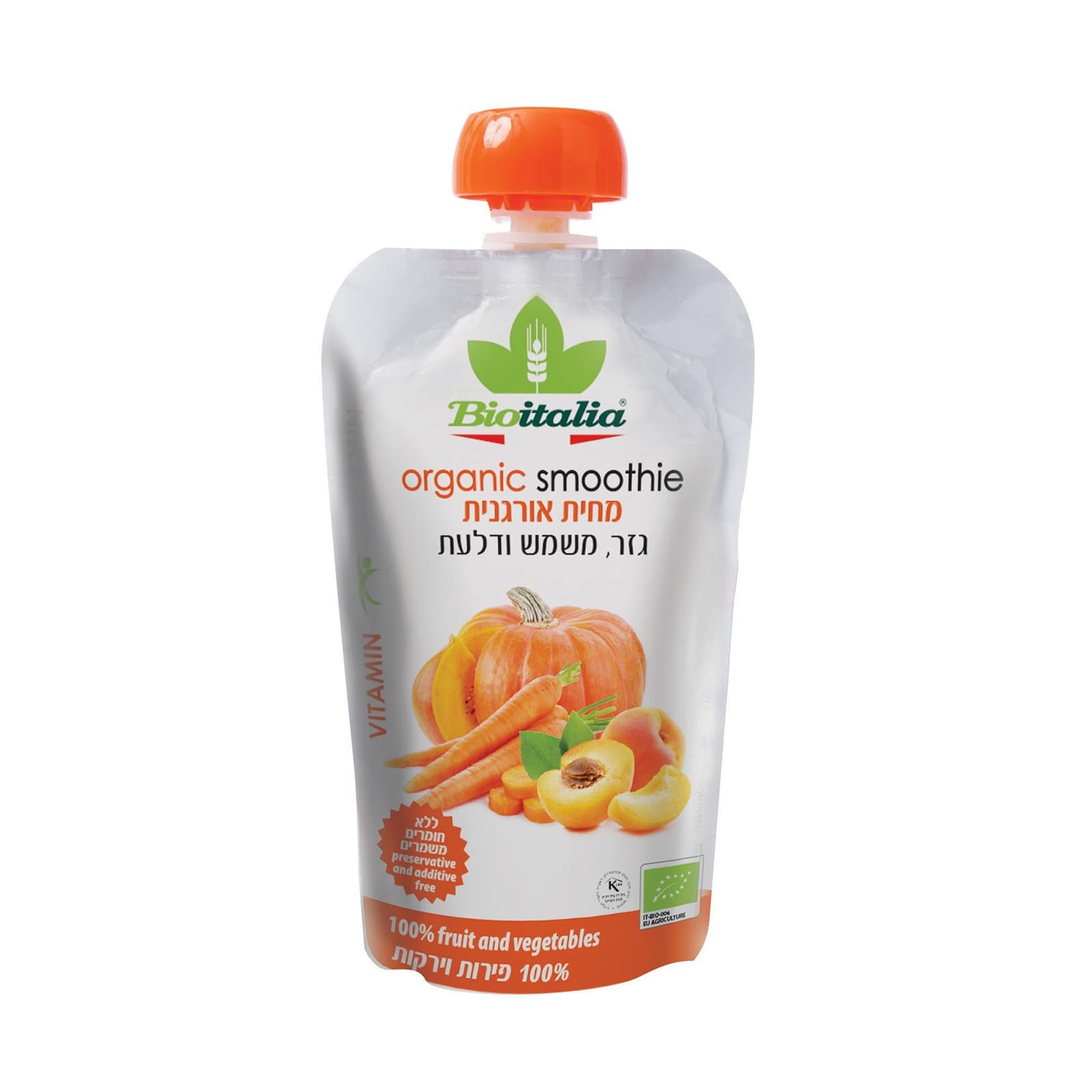 BIO ITALY ORGANIC APRICOT & PUMPKIN CARROT PUREE 120 G
