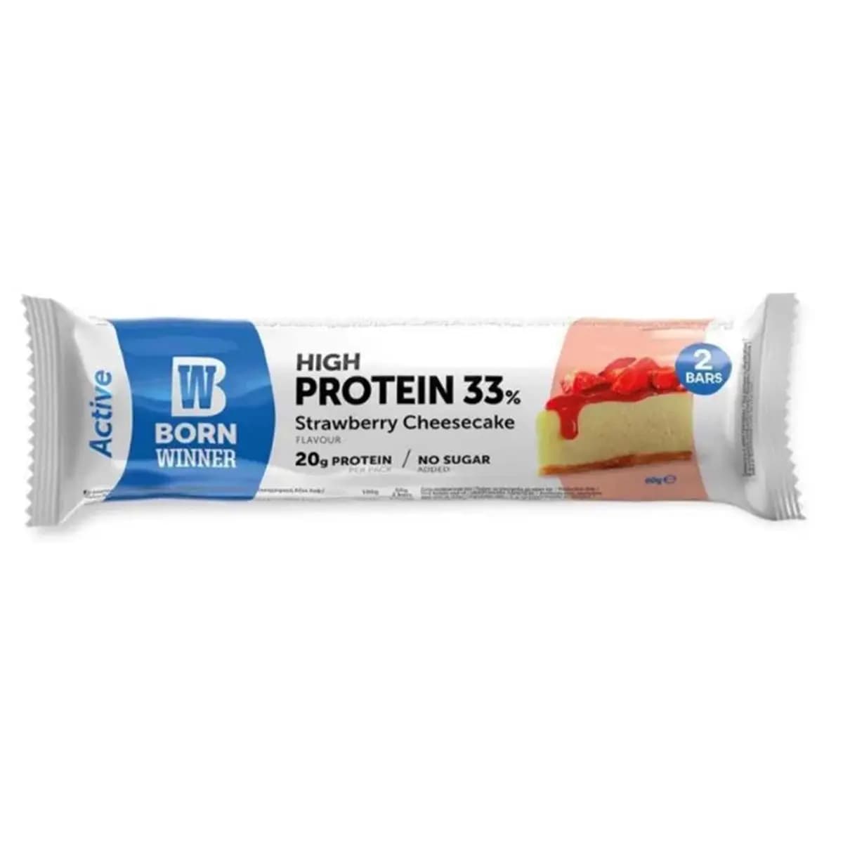 בורן ויןNER ACTIVE פרוTEIN BAR תות CHEESECAKE 60 G 60g