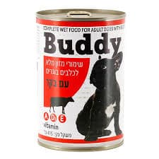 Buddy Canned Dog Food With Beef 415 g