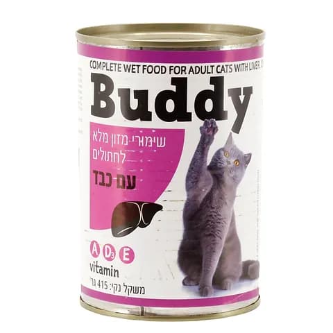 BUDDY WITH LIVER CHUNKS CAT FOOD 415 G