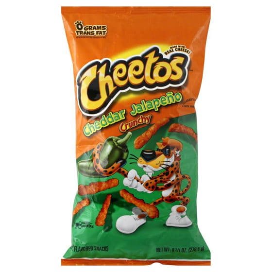 cheetos cheddar jalapeno crunchy 226 g