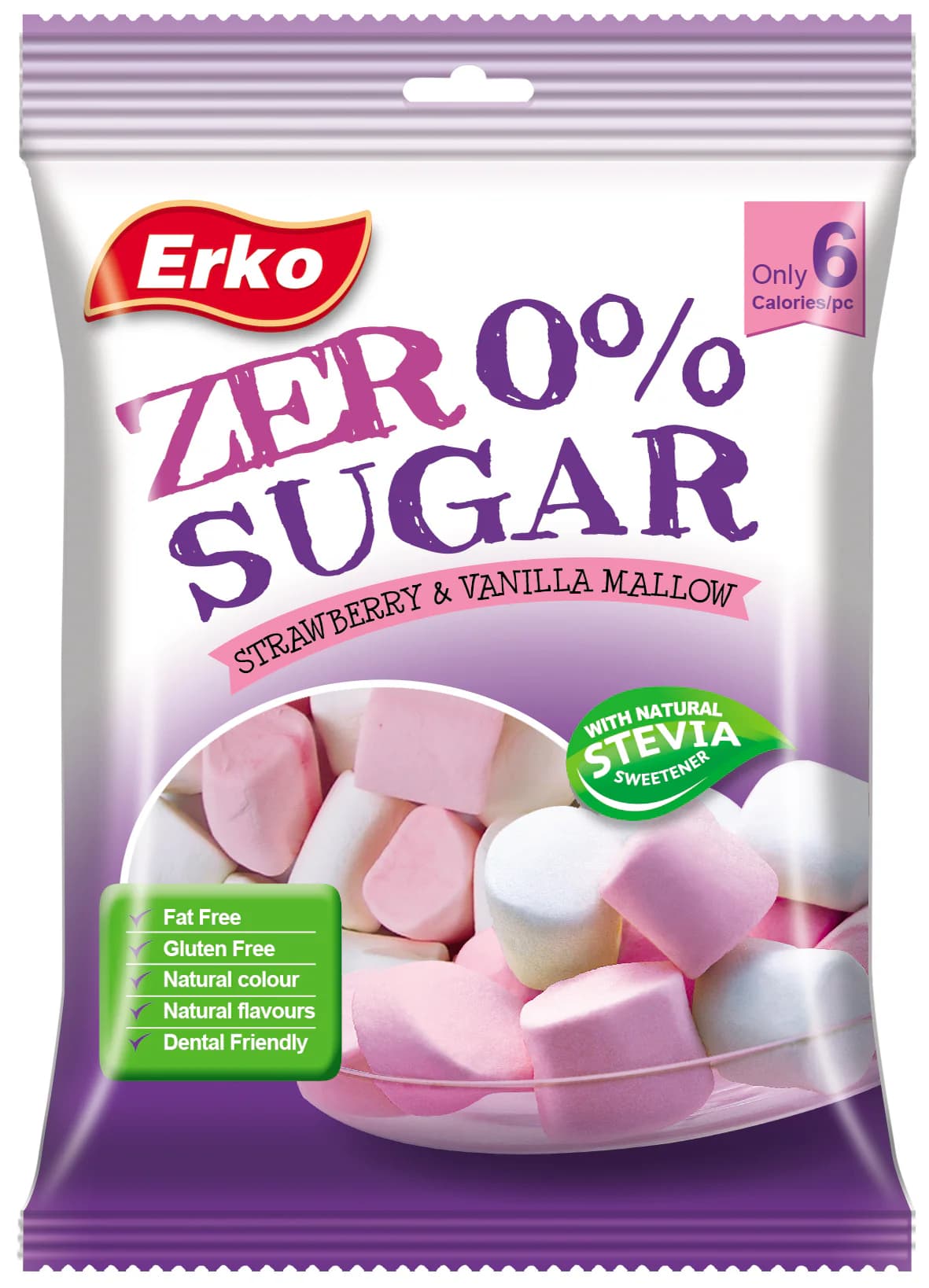 Erko Marshmallows Stuffed Sugar Free 56 g