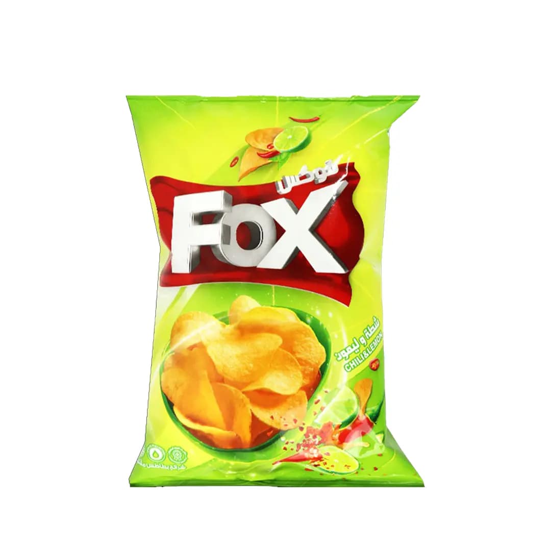 FOX CHIPS CHILI AND LEMON FLAVOR 25/30G