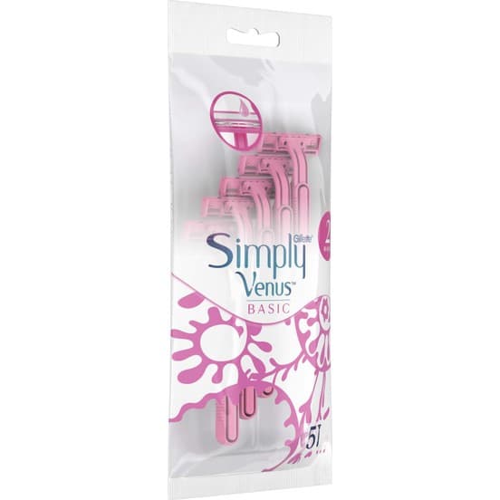 GILLETTE SIMPLY VENUS BASIC 2BLADES 5PCS