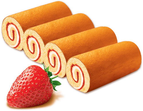 JORDIANA MINI SWEES ROOL STRAWBERRY 4 ROOL