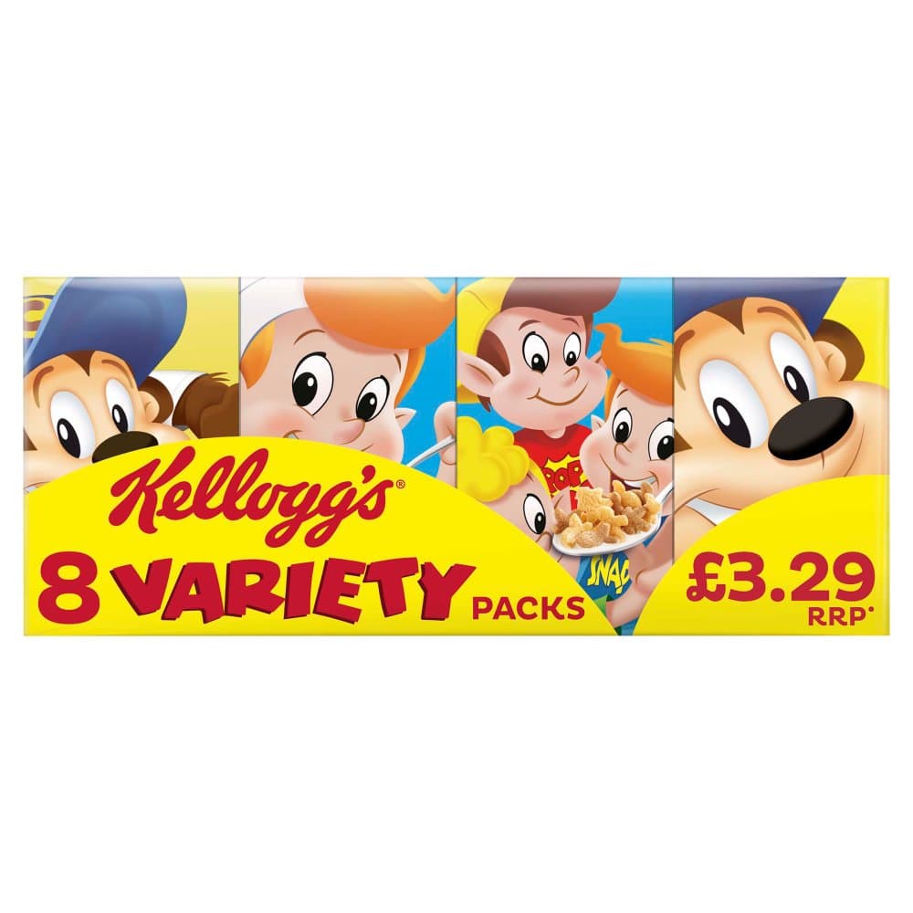 Kellogg's Variety Pack Breakfast Cereal 6x8 pack 196 g