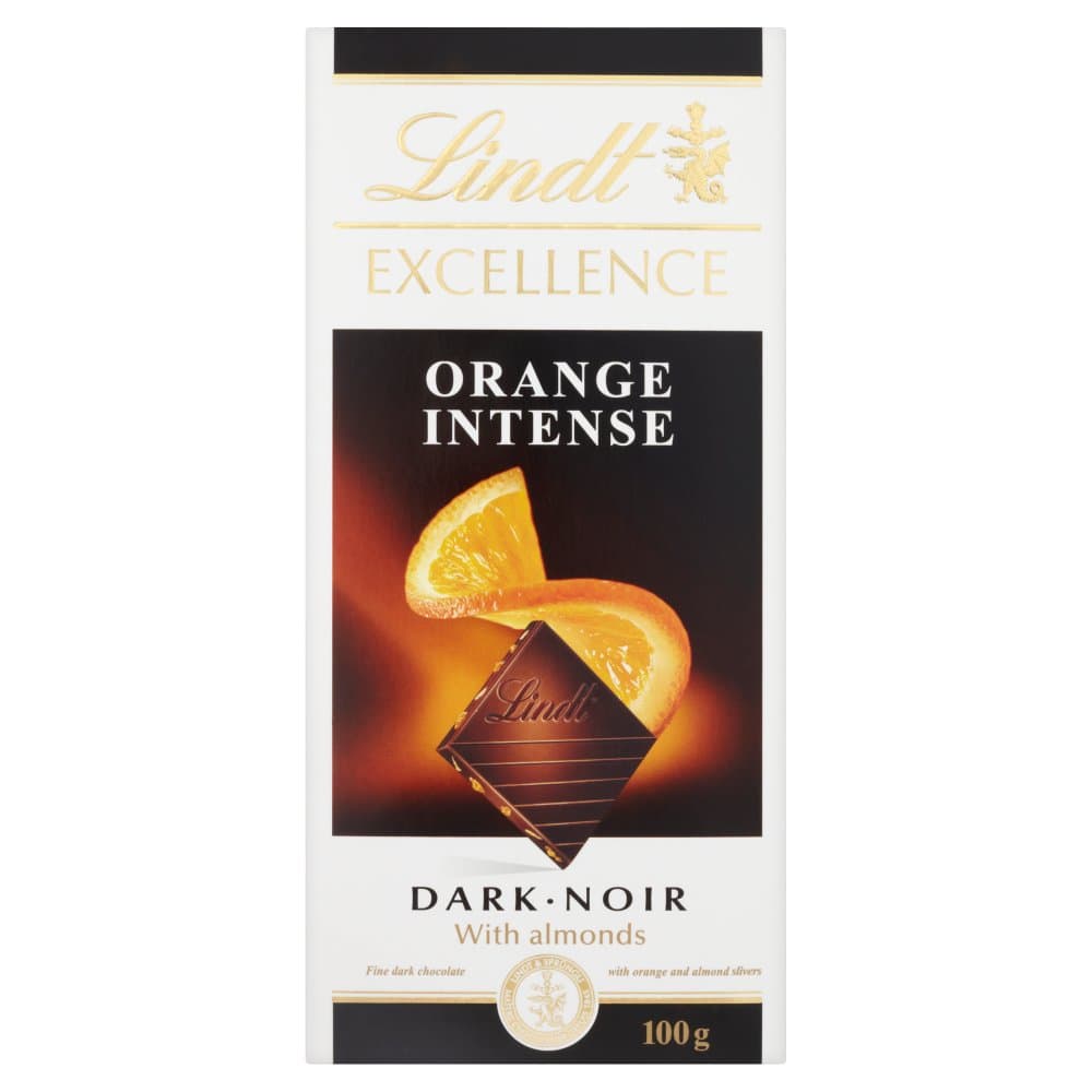 LINDT CHILLI INTENSE ORANGE CHOC. 100G