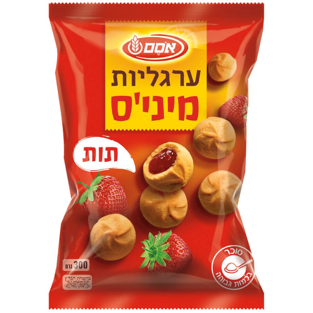 Mini's cookies stuffed with strawberry flavor 300 g