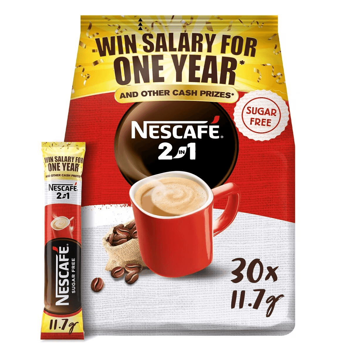 نسكافيه 2 -In-1 كلاسيكي لحظة قهوة سكر free 11.7 g