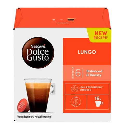 نسكافيه DOLCE GUSTO LUNGO قهوة كبسولات 16 PCS 16pcs