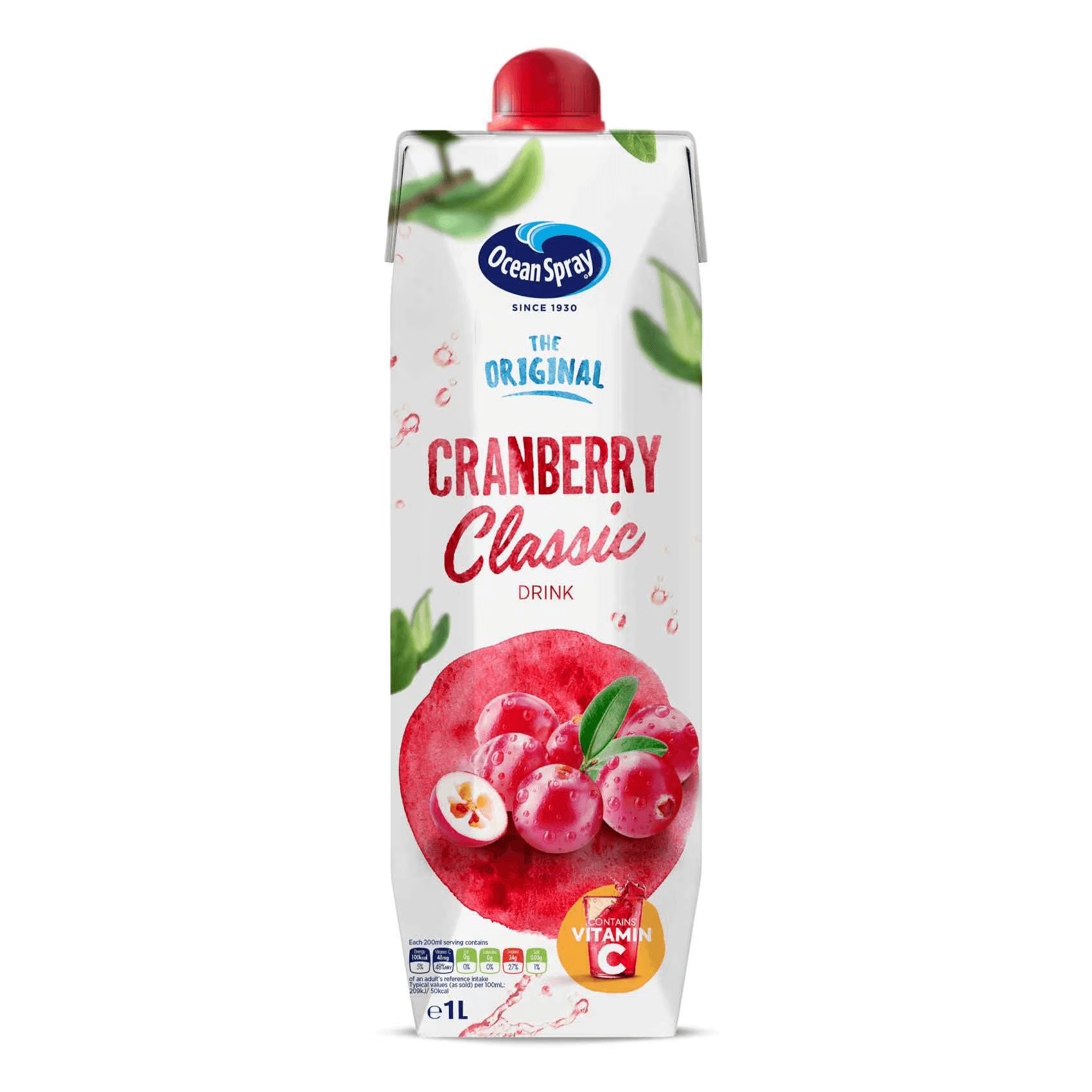 OCEAN SPRAY CRANBERRY JUICE 1 L