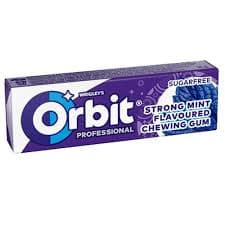 ORBIT PROFESSINAL STRONG نعناع FLAVOURED CHEWING علكة 14G