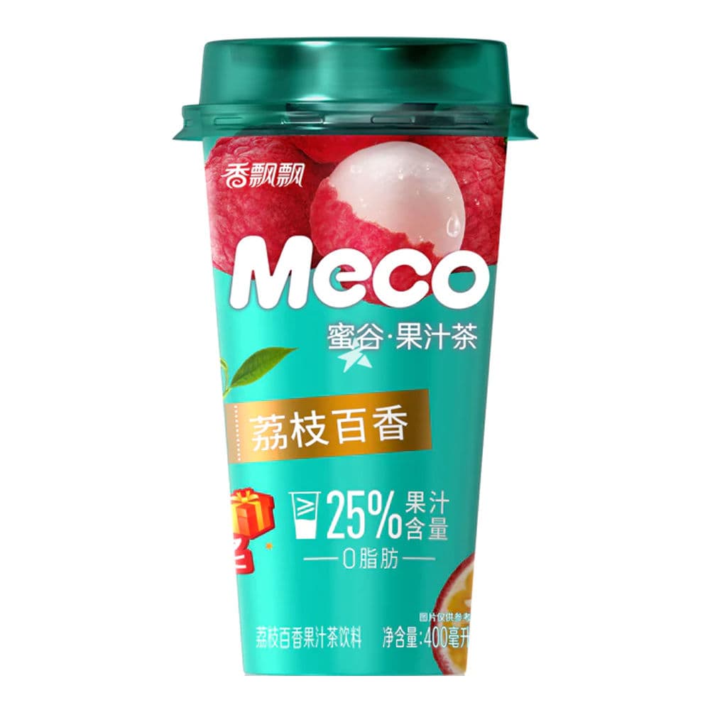 Piao Meco فاكهة شاي Lychee & Passion فاكهة نكهة 400 ml