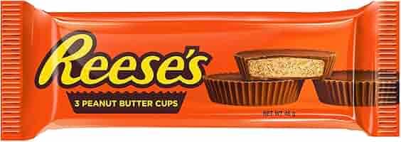 Reeses 3peanut butter cups 46g