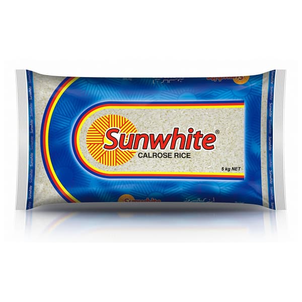 SUNWHITE CALROSE RICE 5 KG