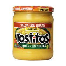 TOSTITOS SALSA CHEESE MEDIUM 425G