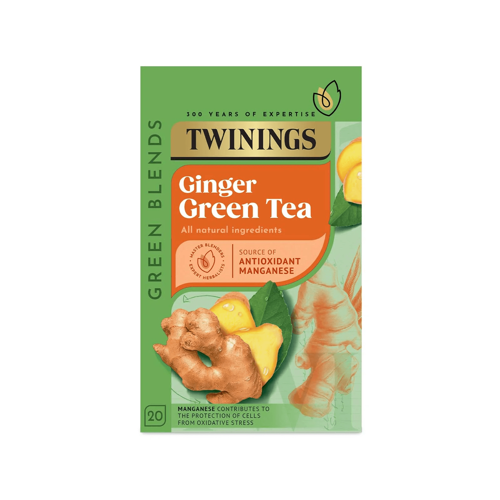 TWININGS GREAN TEA & GINGER