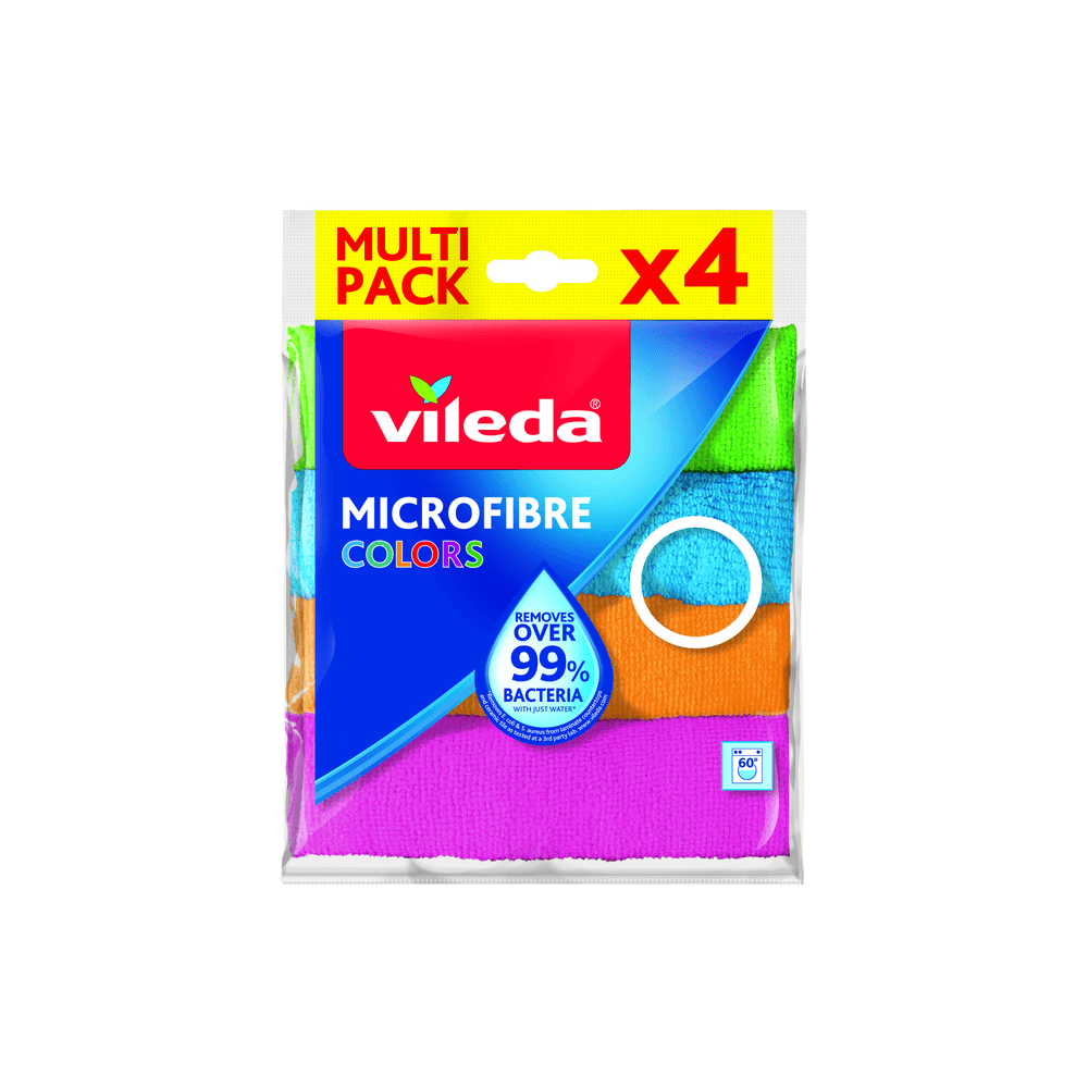 VILEDA MICROFIBRE COLORS 4 قطعة