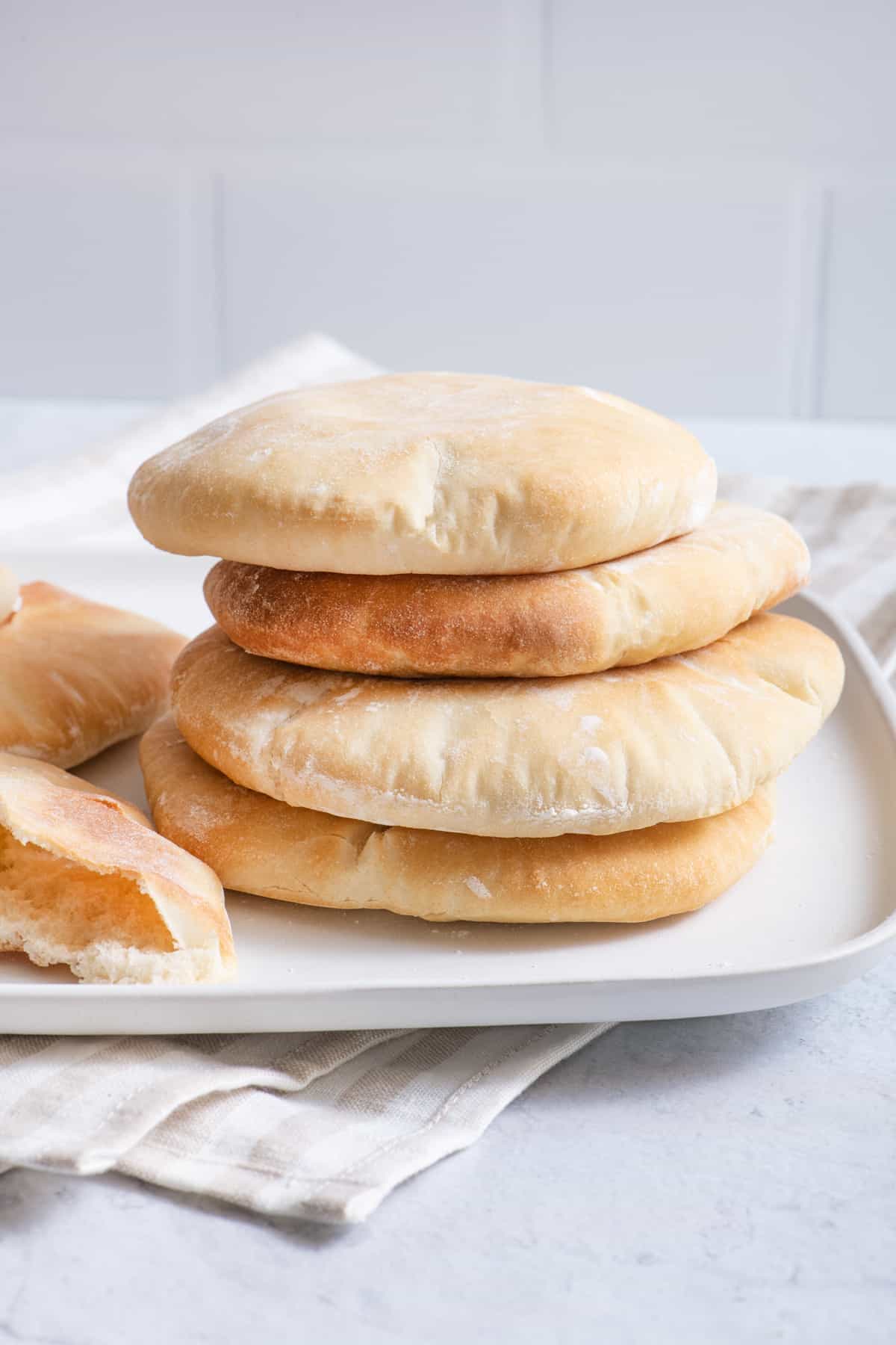 White pita bread 10 pcs