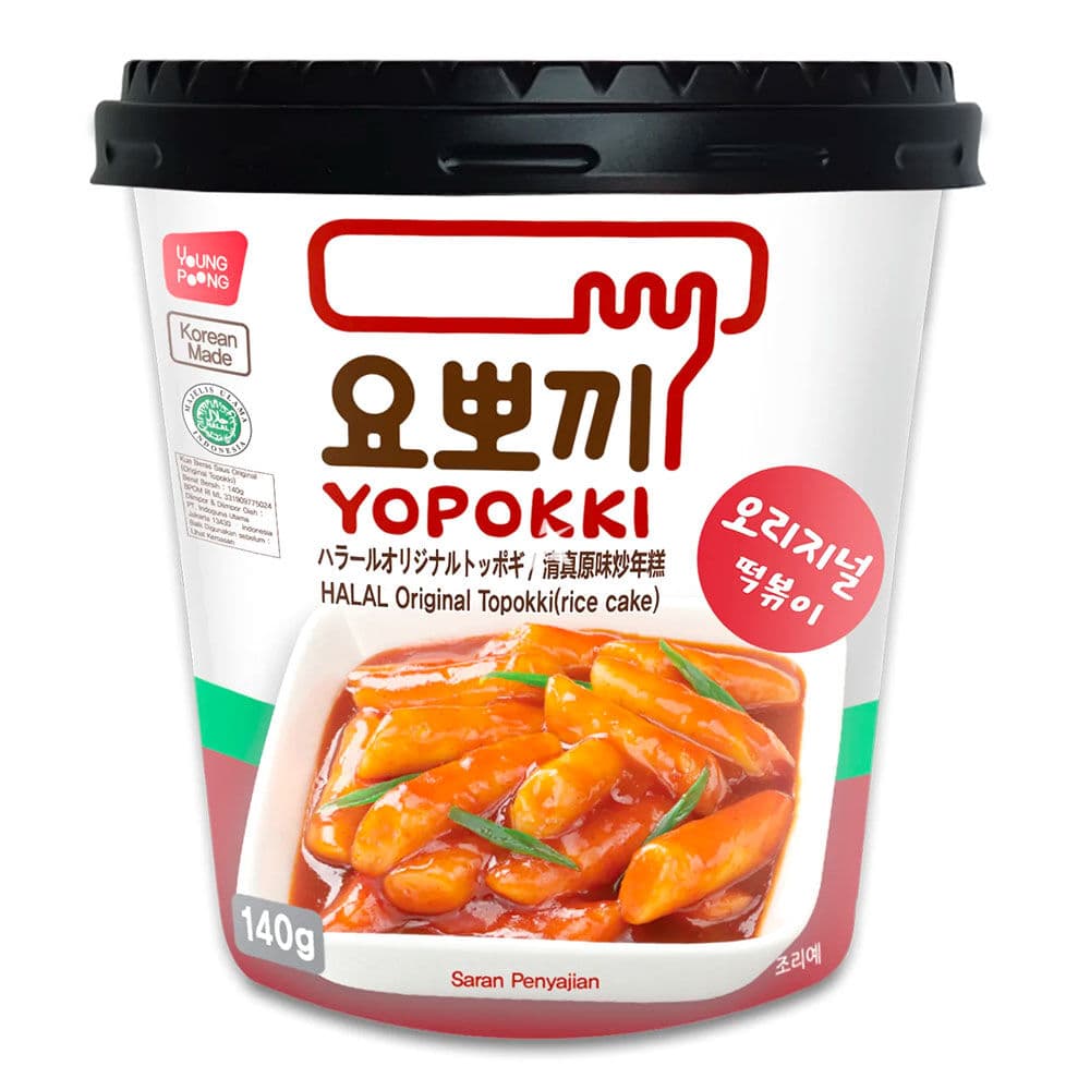 YOPOKKI HALAL ORIGINAL RIC CAKE 140G