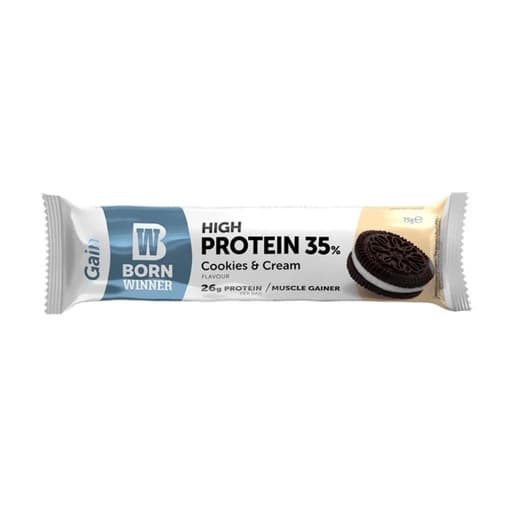 Born Winner Gain Protein Bar Cookies& Cream 55g