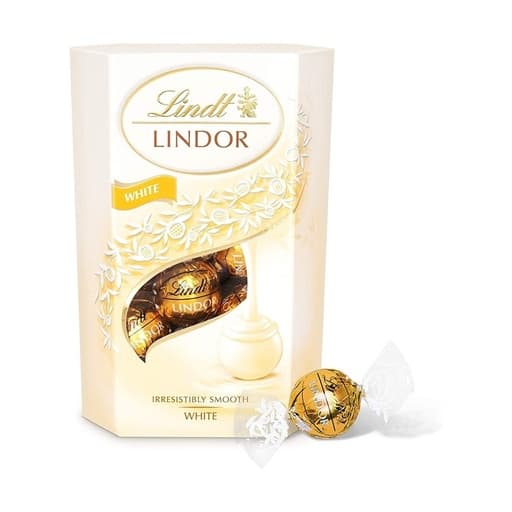Lindt Lindor White Chocolate Truffles Box 200g