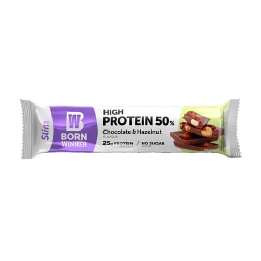 Born Winner Slim Protein Bar Chocolate& Hazelnut 50g