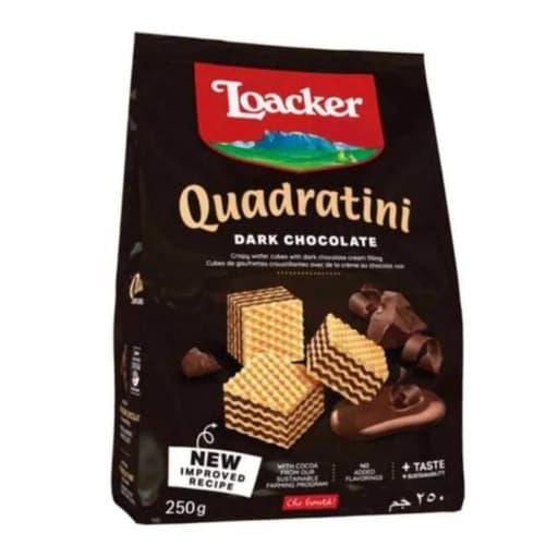 Loacker Quadratini Dark Chocolate 250g