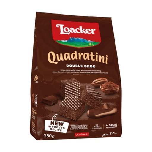 Loacker Quadratini Double Choc 250g