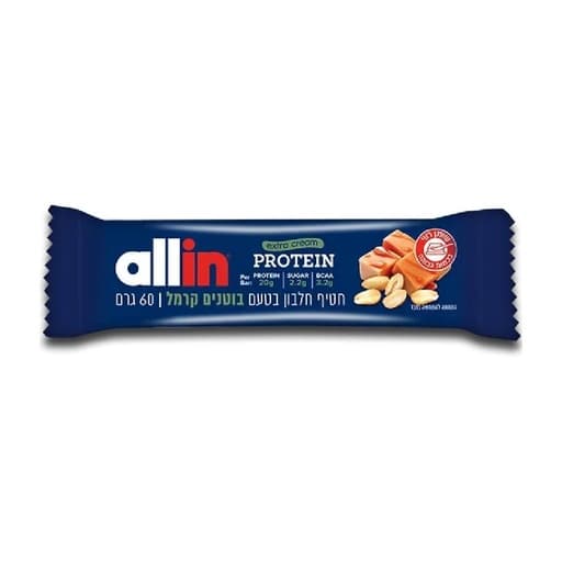 Allin Protein Bar Peanut Caramel 60g