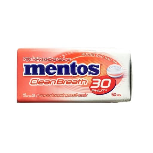 Mentos Clean Breath Mint Peach Flavor 35g