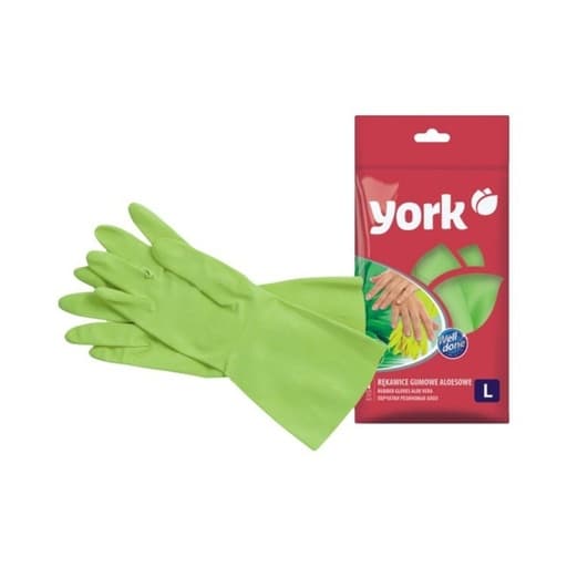 York Rubber Gloves Aloe Vera L
