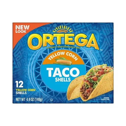 Ortega Yellow Corn Taco Shells 140g