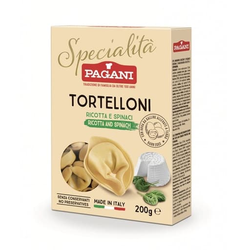 Pagani Tortelloni Ricotta & Spinach 200g