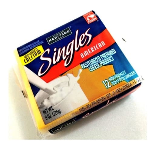 American Heritage Singles Cheese Slices 226g
