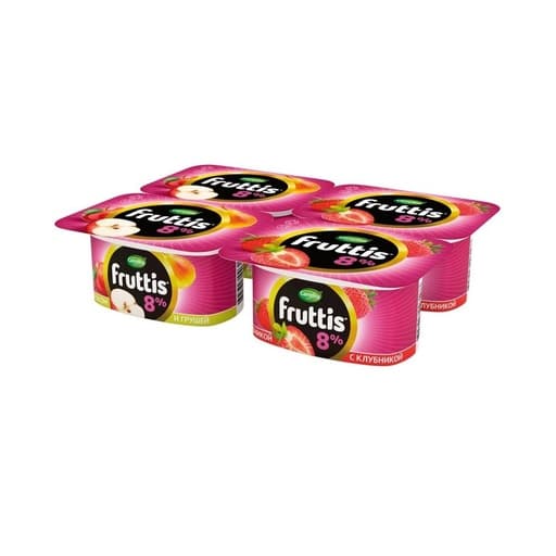 FRUTTIS STRAWBERRY – APPLE – PEAR 8% 115g