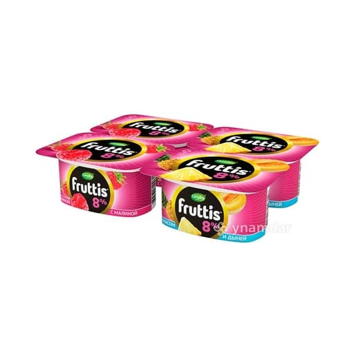 Fruttis raspberry pineapple melon 8% 115 g
