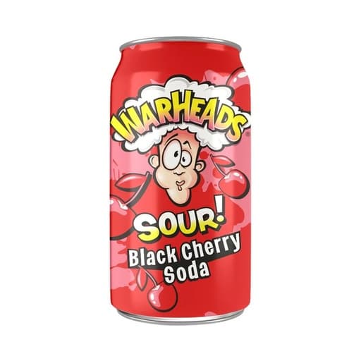 Warheads Sour Black Cherry Soda 355ml
