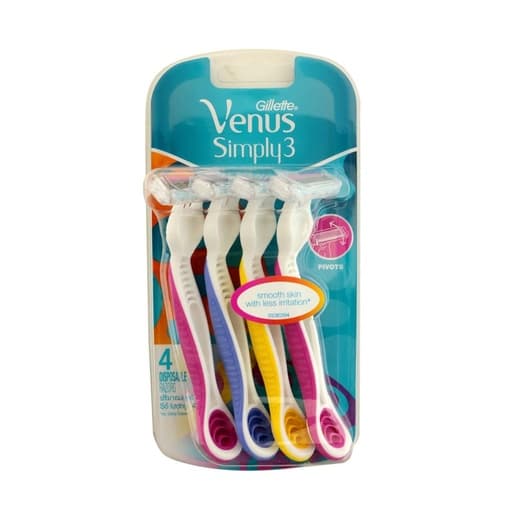 Gillette Simply 3 Venus 4pcs