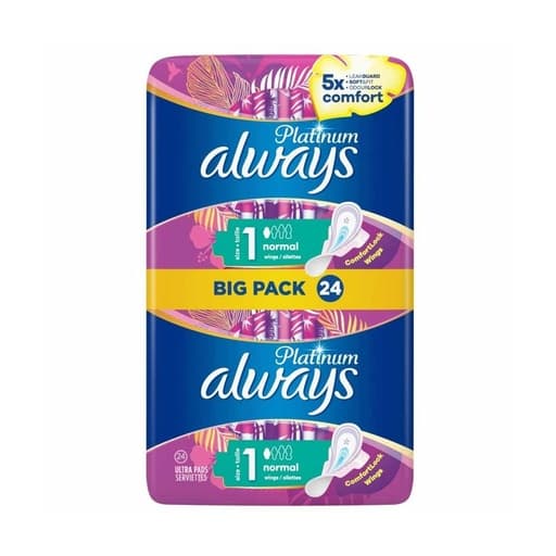Always Platinum Normal 24 Ultra Pads