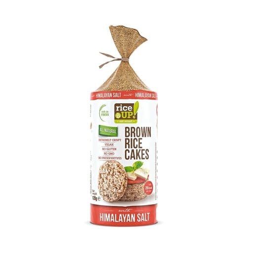 אורז up Brown אורז Cakes Himalayan מלח 120g