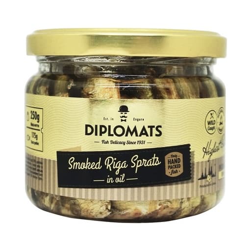 Diplomats Smoked Sprats In Rapeseed Oil 250g