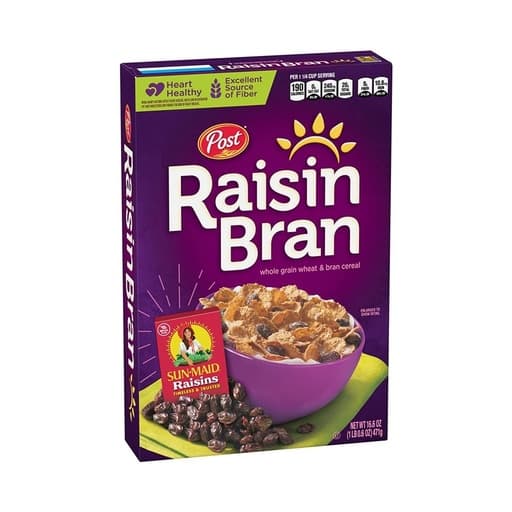 Post Raisin Bran Whole Grain Wheat & Bran Cereal 471g