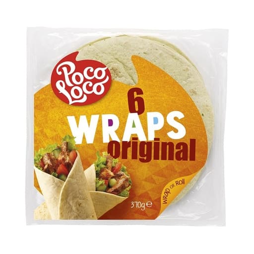Poco Loco Tortillas Original 370g (6 Wraps)