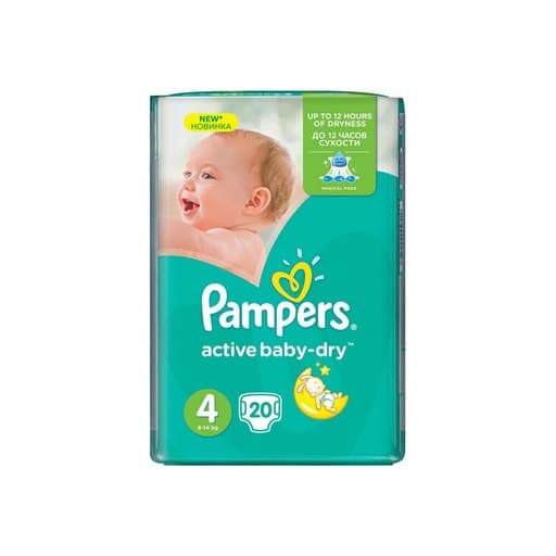 Pampers פעיל תינוק-יבש – 4