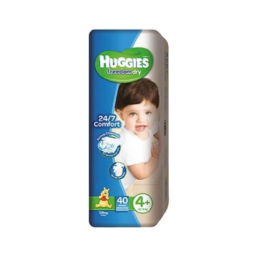 HUGGIES 40 DIAPERS 4+